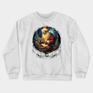 Santa Sloth Christmas Sloth In Santa Claus Costume Crewneck Sweatshirt